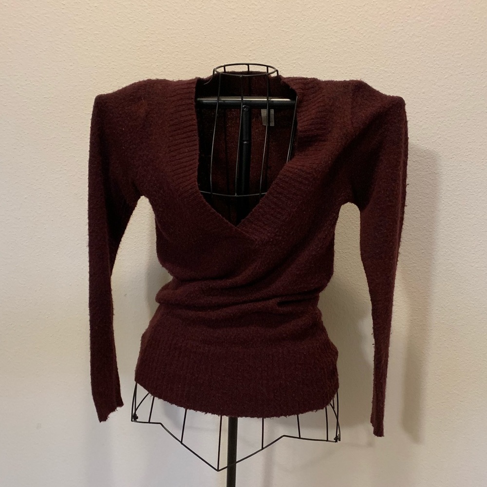 Burgundy sweater